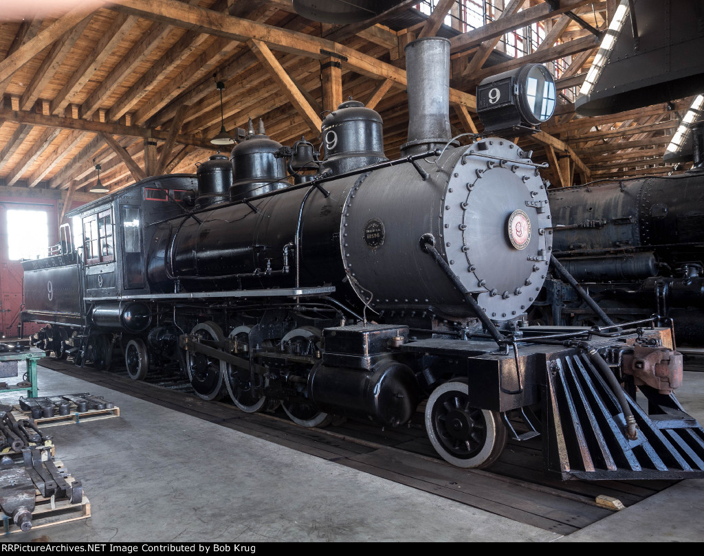 McCloud Railroad 2-6-2 steam locomotive number 9